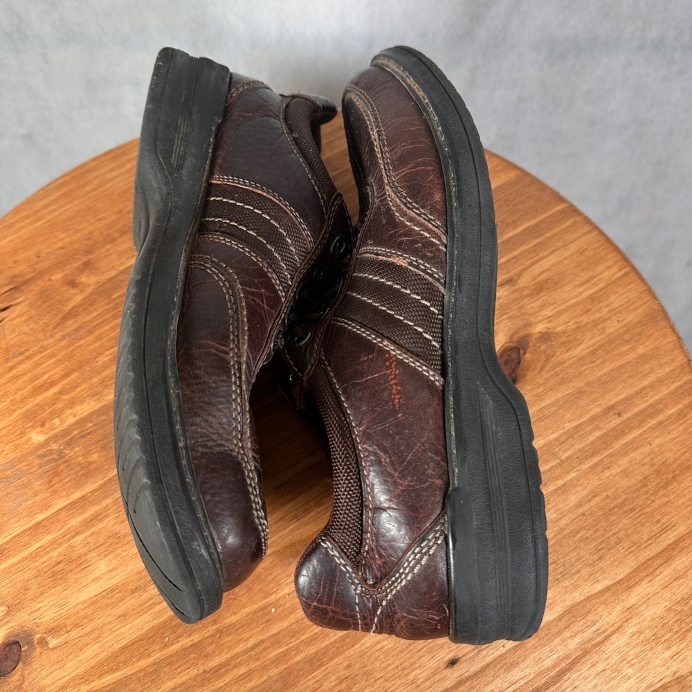 Clarks Collection Shoes Mens 7.5 Brown Leather Lace Up Casual Good 13287 - Picture 11 of 15